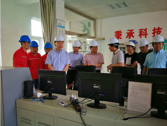 王峰区长到公司实地调研安全生产工作